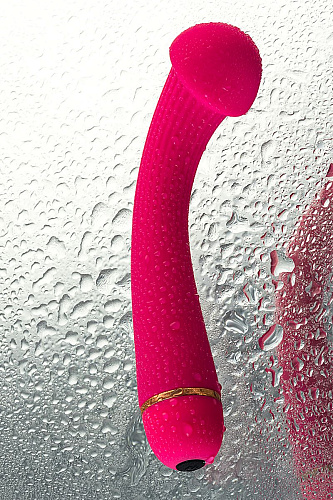 Розовый вибратор с шаровидной головкой A-toys 761025 (20 см)