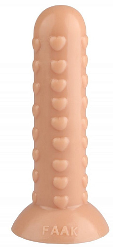 Телесный рельефный анальный фаллоимитатор Сумерки богов 1017-07 BX DD (19,5 см)