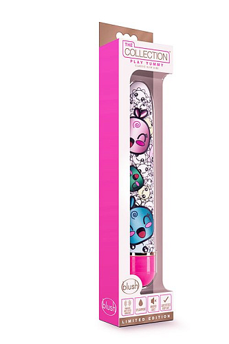 Яркий вибромассажёр с принтом Blush Novelties Play Yummy BL-14400 (17,8 см)
