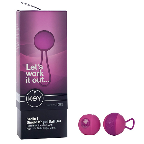 Розовый вагинальный шарик соло со сменным грузом Jopen STELLA I JO-8020-00-3