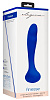 Синий вибростимулятор точки G Shots Media BV Finesse ELE012BLU (17,5 см)