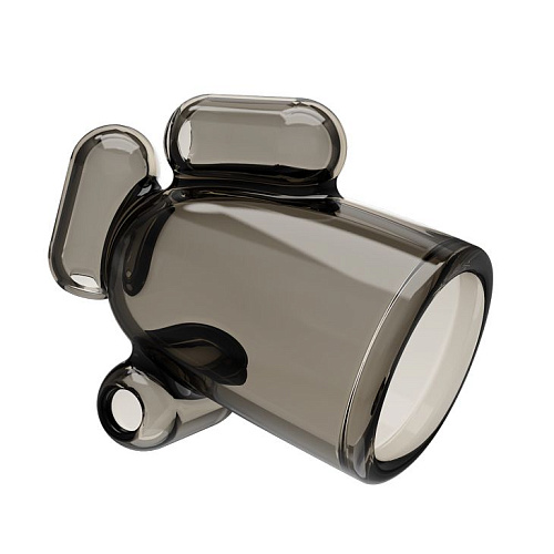 Дымчатая насадка-мастурбатор с вибрацией Baile Vibrating Crystal Cap I BI-014629