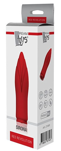 Красный клиторальный стимулятор Dream Toys SIRONA 1660 (10 см)