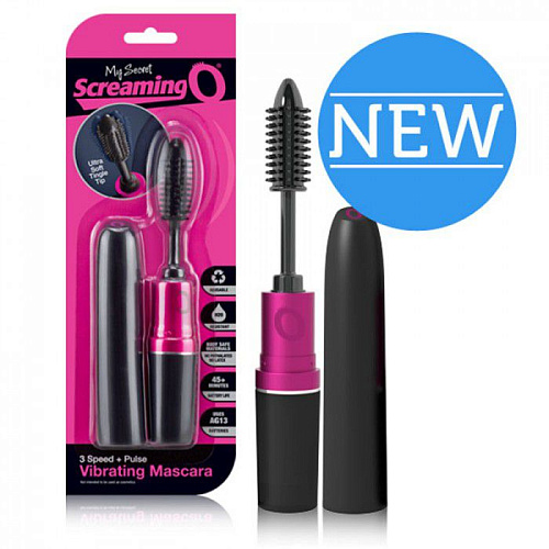 Вибратор в форме туши для ресниц чёрного цвета Screaming O My Secret MASC-101