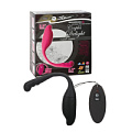 Чёрный вибростимулятор с пультом ДУ NMC Couples Delight Remote Control Vibe 111565