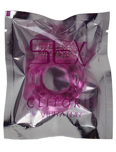 Эрекционное кольцо с виброэлементом и пупырышками Eroticon 31005