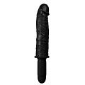 Чёрный вибратор-реалистик с рукоятью NMC RAMMER 111871