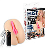 Мастурбатор телесного цвета с двойной вибрацией Hustler Memphis Monroe HT-P15