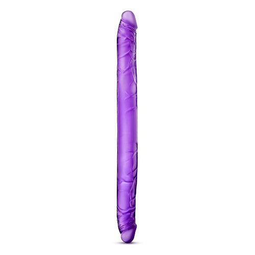 Фиолетовый двусторонний фаллоимитатор Blush Novelties B Yours 16 Double Dildo BL-52011 (40,6 см)