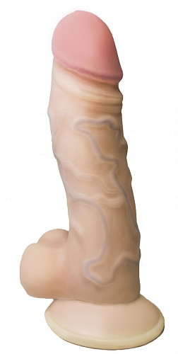 Телесный вибратор из неоскин LOVETOY (А-Полимер) REAL Standard 024713 (12 см)