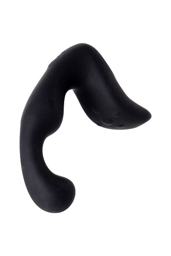 Чёрный изогнутый вибростимулятор простаты Erotist 541310