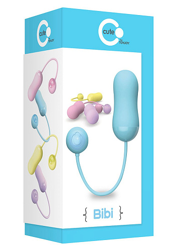 Голубое виброяйцо Toy Joy BIBI REMOTE EGG 3006010188