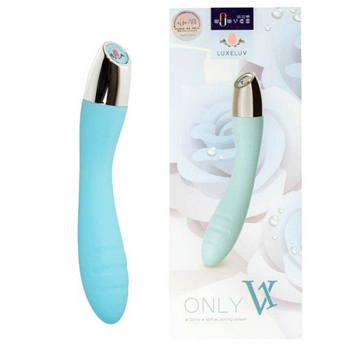 Вибратор цвета мяты для G-стимуляции LuxeLuv V1 mint (18 см)