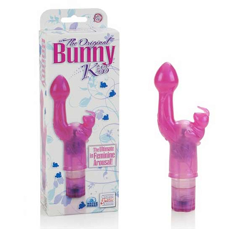 Розовый вибромассажёр California Exotic Novelties Bunny Kiss SE-0782-15-3