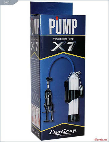 Вакуумная помпа с мини-вагиной и вибрацией Eroticon PUMP X7 30471