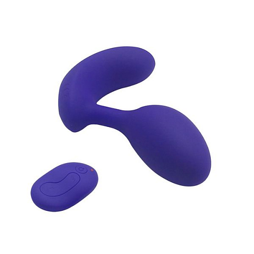 Фиолетовый вибратор с пультом ДУ Howells 183612pur (14,5 см)