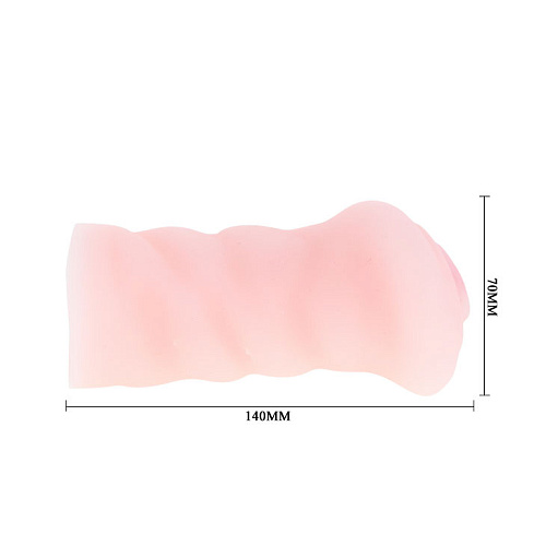 Мастурбатор телесного цвета «Сладкая Акими» без вибрации Baile BM-009132N