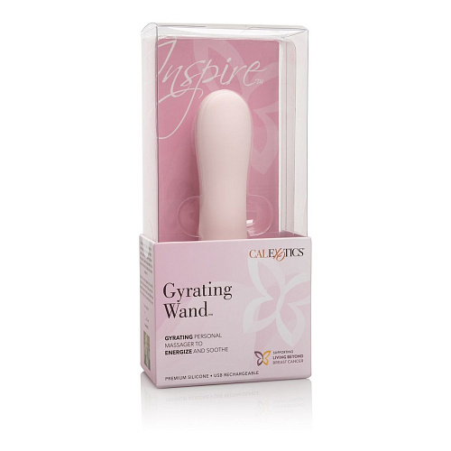 Нежно-розовывй вибромассажёр California Exotic Novelties Inspire Gyrating Wand SE-4812-30-3 (16,5 см)