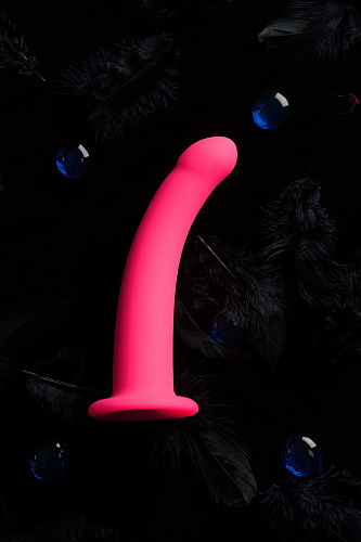 Розовый анальный фаллоимитатор с изгибом POPO Pleasure 731339 (14 см)