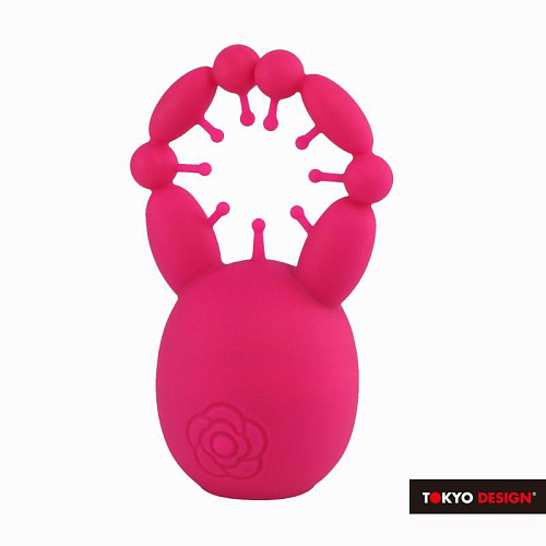 Розовый мини-вибратор с усиками Tokio Design Maro Kawaii 4 TD-1303