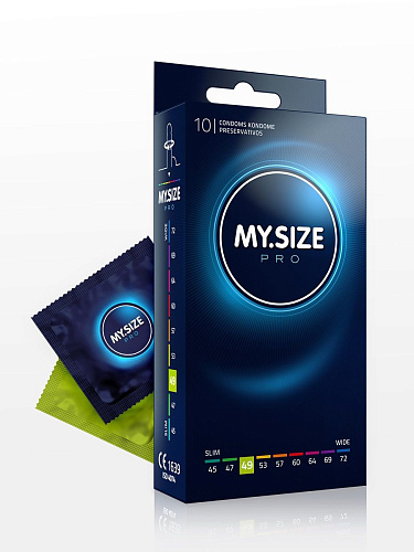 Прозрачные презервативы R S GmbH MY.SIZE №10 (10 шт, размер 49)