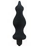 Чёрная анальная виброёлочка Adrien Lastic BULLET AMUSE 20309 (12 см)
