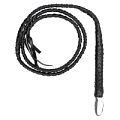 Чёрный витой кнут Shots Media BV Twisted Whip OU234BLK
