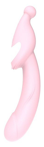 Розовый вибромассажёр Dream Toys 2-WAY PLEASER 21539 (21 см)