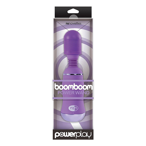 Фиолетовый вибромассажёр с усиленной вибрацией NS Novelties BoomBoom Power Wand NSN-0316-45