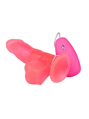 Розовый гелевый вибратор на присоске LOVETOY (А-Полимер) 231720 (15,5 см)