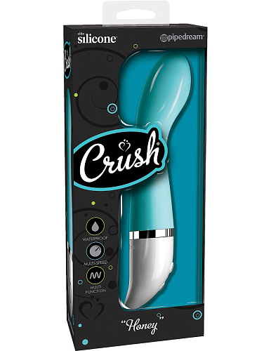 Бирюзовый вибромассажёр Pipedream HONEY PD5244-17 (23 см)