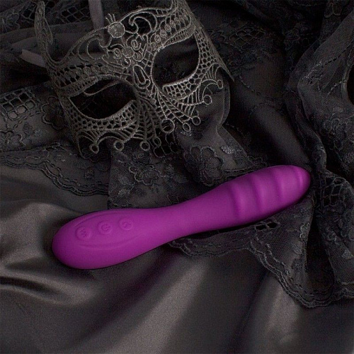 Фиолетовый вибромассажёр с нагревом RestArt Capella RA-315 (19 см)