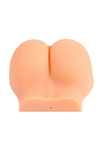 Телесного цвета женский полуторс в позиции «догги-стайл» с двумя любовными тоннелями Xise XS-MA50021