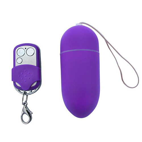 Большое фиолетовое виброяйцо с 10 скоростями вибрации Lovetoy I Love Egg BT01L (9 см)