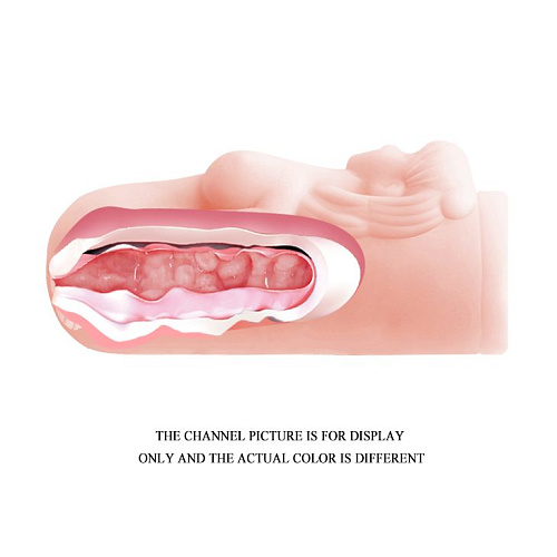 Телесный мастурбатор с изображением девушки Baile BM-009005N