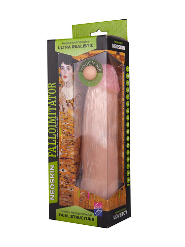 Телесный фаллоимитатор с подошвой-присоской LOVETOY (А-Полимер) HUMAN FORM 613607 (20,5 см)