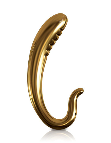 Золотистый стимулятор G-точки из стекла Pipedream PD2982-27