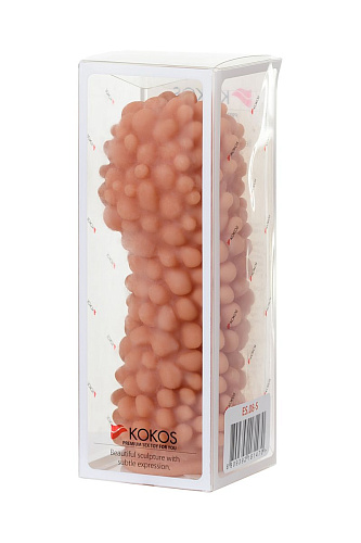 Насадка на фаллос телесного цвета с пузыриками по всей поверхности KOKOS Extreme Sleeve 008 ES.008-L (15,5 см)