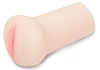 Телесный реалистичный гладкий мастурбатор-ротик Пикантные штучки DP02030