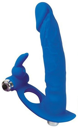 Синяя вибронасадка для двойного проникновения Bior toys ST-40172-2 (15 см)