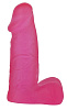 Розовый фаллоимитатор с мошонкой Dream Toys XSKIN 5 PVC DONG 20591