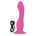 Розовый вибратор-насадка на присоске California Exotic Novelties Rechargeable Love Rider Wireless Curve SE-1498-87-3 (16,5 см)