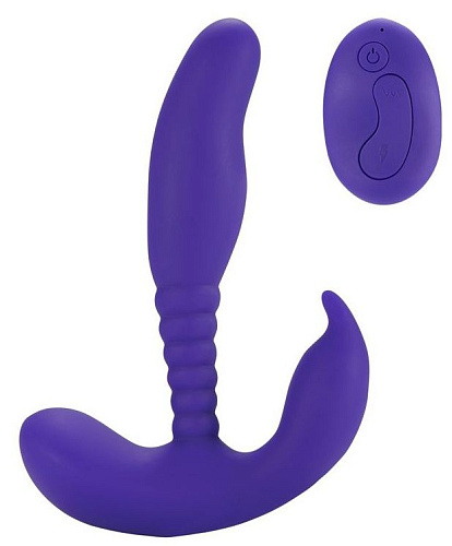 Фиолетовый стимулятор простаты Howells Remote Control Anal Pleasure Vibrating Prostate Stimulator 182018Purple (13,5 см)