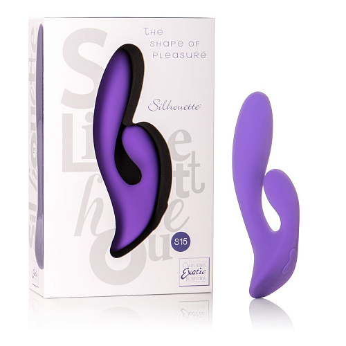 Двойной фиолетовый вибратор California Exotic Novelties Silhouette S15 SE-4593-15-3 (20 см)