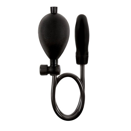 Надувная чёрная анальная пробка NS Novelties Renegade Inflatable NSN-1108-13 (8 см)