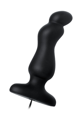 Анальная чёрная втулка с пультом D-PENG Mike DP-18004 (12,3 см)