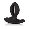 Чёрная анальная пробка с вибрацией California Exotic Novelties Silicone Wireless Dual Motor Probe SE-0436-30-3 (11,5 см)