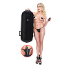 Чёрная надувная подушка с виброфаллосом Pipedream Inflatable Luv Log PD3731-23