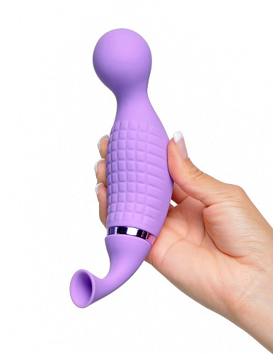 Хай-тек вибростимулятор сиреневого цвета с 3 сменными насадками для вакуумной стимуляции Pipedream Ultimate Climax-Her PD4937-12