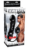 Чёрный фаллоимитатор с функцией подкачки Pipedream Inflatable Ass Blaster PD3666-23 (23 см)